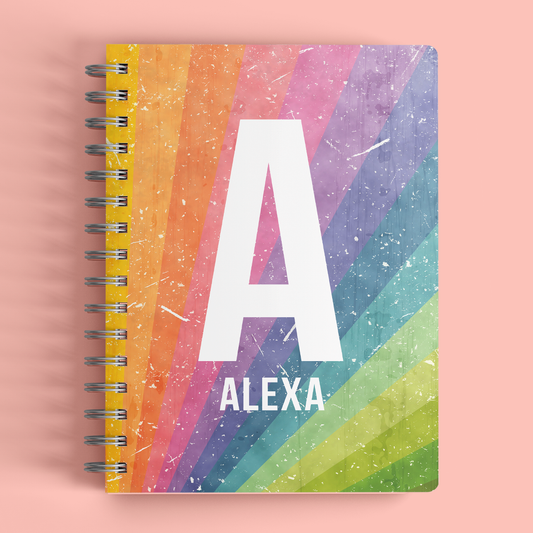 Rainbow Letter Planner