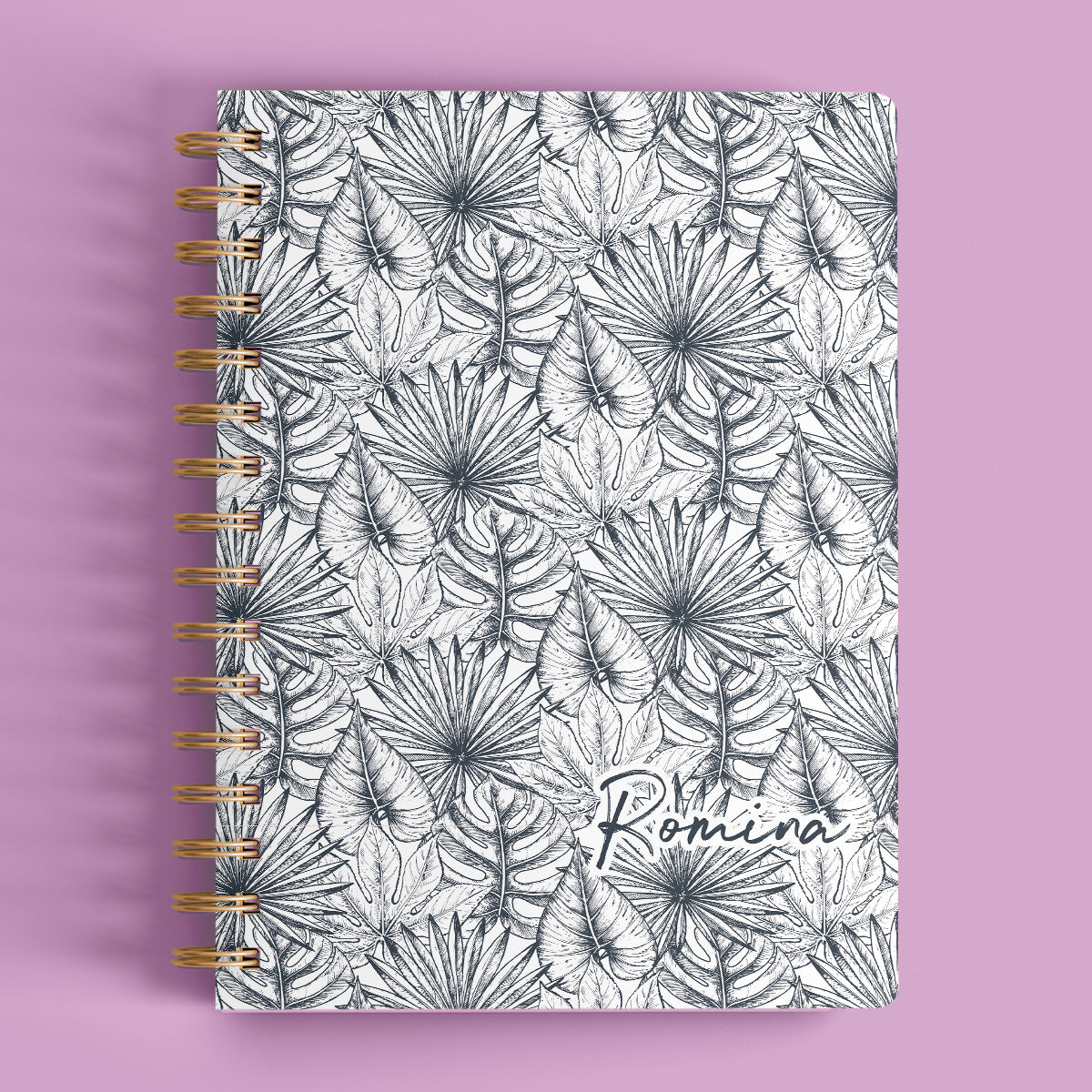 Black Flower Planner